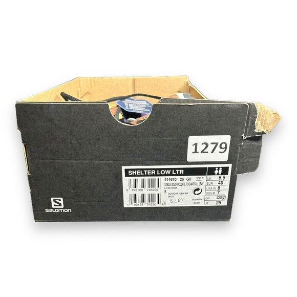 Salomon Shelter Low LTR Vanilla Ice / Chocolate Fondant Men’s Size 7 New - Picture 9 of 9